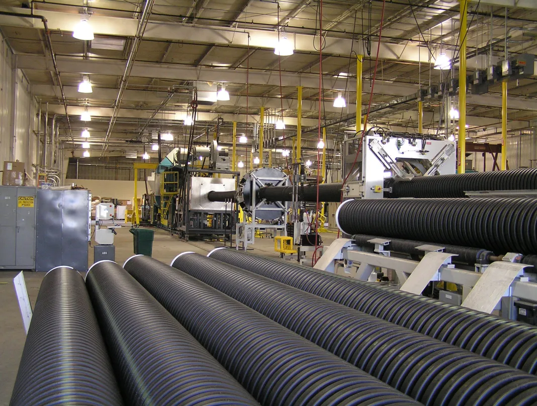 Industrial drainage pipe manufacturing facility